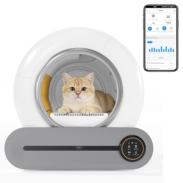 Merax app-controlled self-cleaning litter box