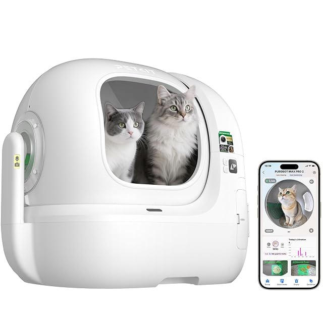 PETKIT PUROBOT Max Pro 2 self-cleaning litter box with AI camera