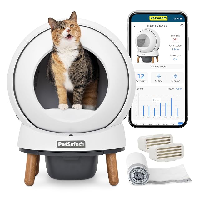 PetSafe ScoopFree SmartSpin rotating self-cleaning litter box