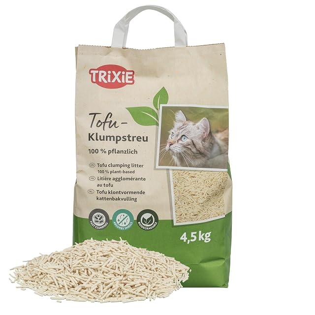TRIXIE tofu clumping cat litter 4.5 kg bag